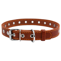 Ошейник COLLAR безразмерный 0151, 50 см коричневый