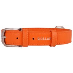 Ошейник COLLAR Glamour без украшений 3293 30-39 см оранжевый
