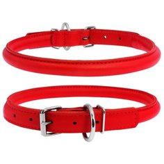 Ошейник COLLAR Glamour круглый 3505 33-41 см красный
