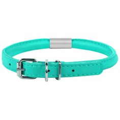 Ошейник COLLAR Glamour круглый с адресником 3475 25-33 см ментоловый
