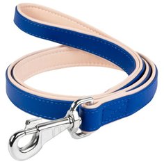 Поводок для собак COLLAR Brilliance (без украшений) синий 1.22 м 25 мм