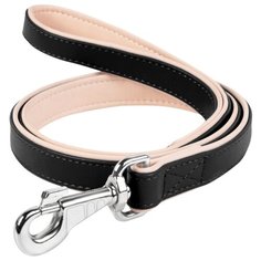 Поводок для собак COLLAR Brilliance (без украшений) черный 1.22 м 25 мм