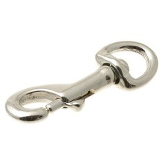 Карабин для поводка собаки V.I.Pet 225M-58-NP 8 см серебристый