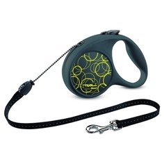 Поводок-рулетка для собак Triol Fun Neon L ленточный неоново-желтый 5 м