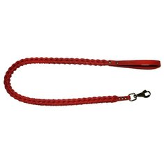 Поводок для собак Аркон плетенка квадратная красный 1.2 м 12 мм