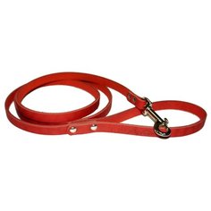 Поводок для собак Аркон Стандарт однослойный красный 1.4 м 11 мм