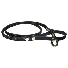 Поводок для собак Аркон Стандарт двухслойный черный 1.4 м 12 мм