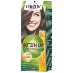 Palette Фитолиния Стойкая крем-краска для волос, 500 6-0 Темно-русый