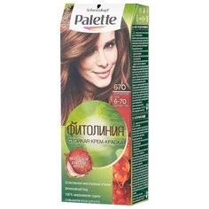 Palette Фитолиния Стойкая крем-краска для волос, 670 6-70 Золотистый орех