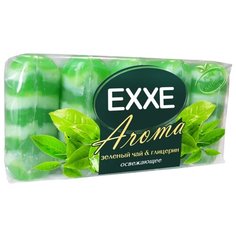 Мыло кусковое Exxe Aroma Зеленый чай & глицерин, 5 шт., 90 г