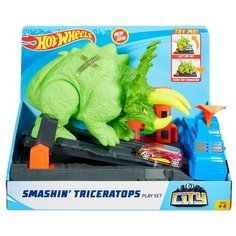 Трек Hot Wheels Smashin Triceratops GBF97