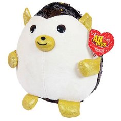 Мягкая игрушка ABtoys Ёж с пайетками 20 см