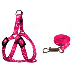 Шлейка с поводком Киспис 103020-103028 розовый