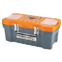 Ящик с органайзером Stels 90713 56x28x23.5 см 22 серый/оранжевый