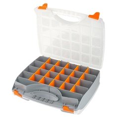 Органайзер Stels 90709 32.5x28x8.5 см серый/прозрачный