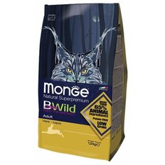 Корм для кошек Monge BWILD Feed the Instinct с зайцем 1.5 кг