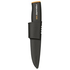 Нож FISKARS 1001622 с чехлом черный/оранжевый