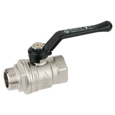 Кран шаровый Bugatti New Jersey 915 муфтовый (ВР/НР), латунь Ду 25 (1")