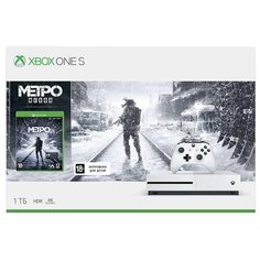 Игровая приставка Microsoft Xbox One S 1 ТБ белый + Metro: Exodus