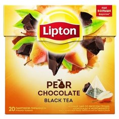 Чай черный Lipton Pear Chocolate в пирамидках, 20 шт.