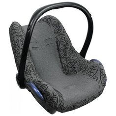 DOOKY- XPLORYS Чехол в автокресло Seat cover 0+ Melange grey leaves
