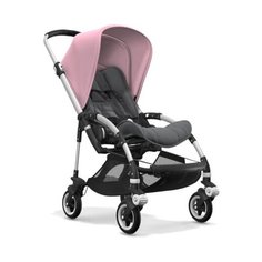 Прогулочная коляска Bugaboo Bee⁵ Alu/Grey melange/Soft pink, цвет шасси: серебристый