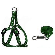 Шлейка с поводком Киспис 103020-103028 зеленый