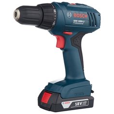 Аккумуляторная дрель-шуруповерт BOSCH GSR 1800-LI 1.5Ah x2 Case 34 Н·м синий/черный