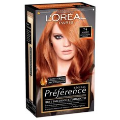 LOreal Paris Recital Preference стойкая краска для волос, 74, Манго