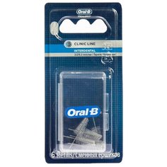 Набор съемных ершиков Oral-B Pro-Expert Clinic Line Interdental конические, бесцветный, 6 шт.