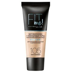 Maybelline Тональный крем Fit Me, 30 мл, оттенок: 105 Светло-Бежевый