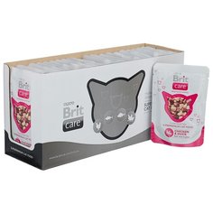 Корм для кошек Brit Care с курицей, с уткой 24шт. х 80 г (мини-филе) Brit*