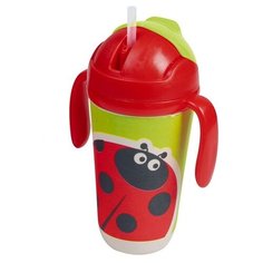Поильник Eco Baby Божья-коровка 350 мл красный