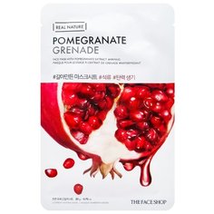 TheFaceShop Тканевая маска Real Nature Pomegranate, 20 г