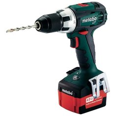 Аккумуляторная дрель-шуруповерт Metabo BS 14.4 LT Compact 2.0Ah x2 Case 50 Н·м зеленый/черный