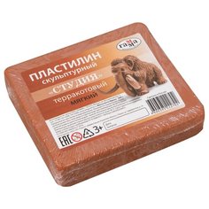 Пластилин ГАММА Студия мягкий терракотовый 500 г (2.80.Е050.004.3) Gamma