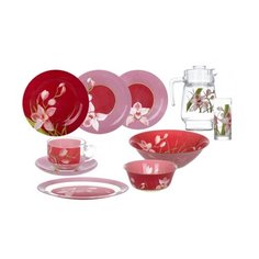 Столовый сервиз Luminarc Red Orchis 46 предметов N4828