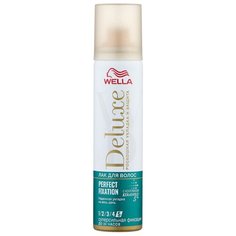 Wella Лак для волос Deluxe Perfect fixation, экстрасильная фиксация, 75 мл