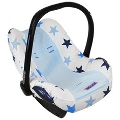 DOOKY- XPLORYS Чехол в автокресло Seat cover 0+ Melange Blue Stars