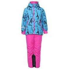 Комплект с полукомбинезоном BOOM! 90547_BOG размер 98, бирюзовый