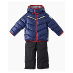 Комплект с полукомбинезоном BOOM! размер 86, темно-синий/черный