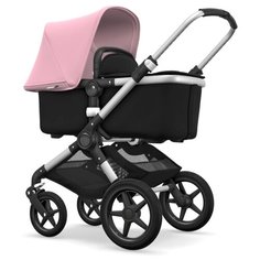 Универсальная коляска Bugaboo Fox (2 в 1) alu/black/soft pink, цвет шасси: серебристый