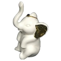 Елочная игрушка Magic Time Слоник (78514) белый/золотой