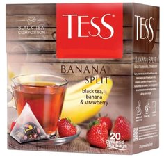 Чай черный Tess Banana split в пирамидках, 20 шт.