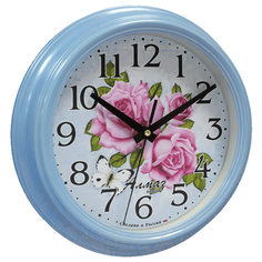 Часы настенные кварцевые Алмаз C24 голубой