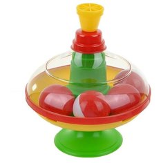 Юла-карусель Stellar малая с шариками (01319) зеленый/желтый/красный Стеллар
