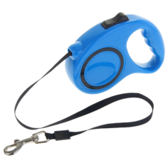 Поводок-рулетка для собак Пижон эргономичная, до 15 кг синий 5 м