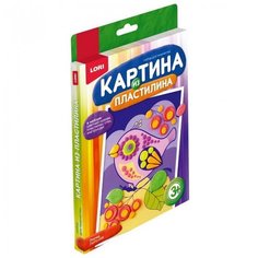 Пластилин LORI Картина из пластилина - Птичка (Пз/Пл-008)