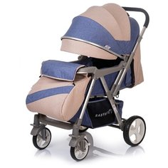 Прогулочная коляска Babyhit Sense бежевый/джинс, цвет шасси: серый
