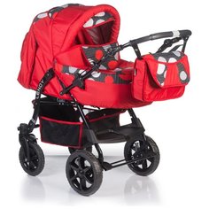 Коляска-трансформер Babyhit Lendy красный/круги